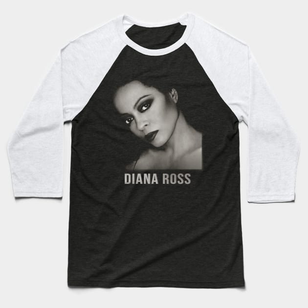 Diana Ross Baseball T-Shirt by Fathian